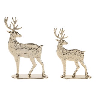 Metal Deer Decor (Set of 2) For Sale