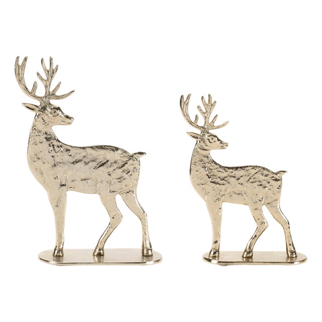 Metal Deer Decor (Set of 2) For Sale