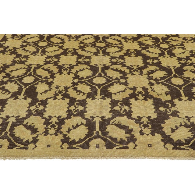 Vintage Turkish Oushak Rug - 05'00 X 08'05 For Sale - Image 4 of 9