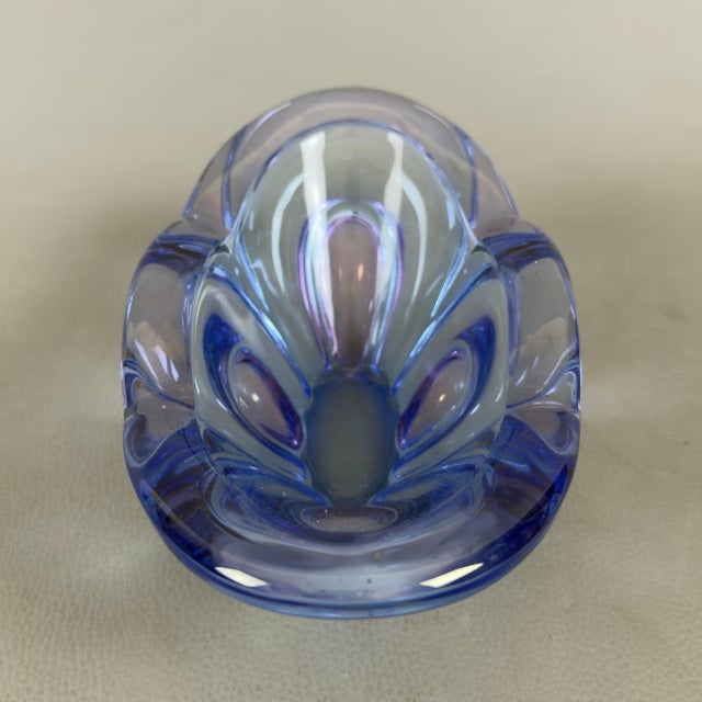 A refined sculptural piece that embodies the excellence of German glassmaking of the last century. This piece, produced by...