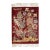 Fine Hand Knotted Persian Pure Silk Qum Small Rug 1'x 1'3" For Sale