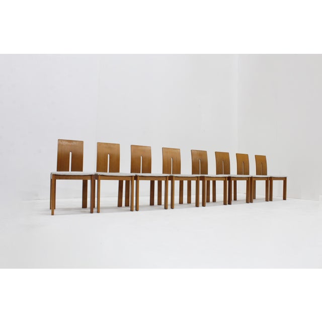 Vintage Italian Dining Room Chairs, 1980s, Set of 8 For Sale - Image 11 of 11