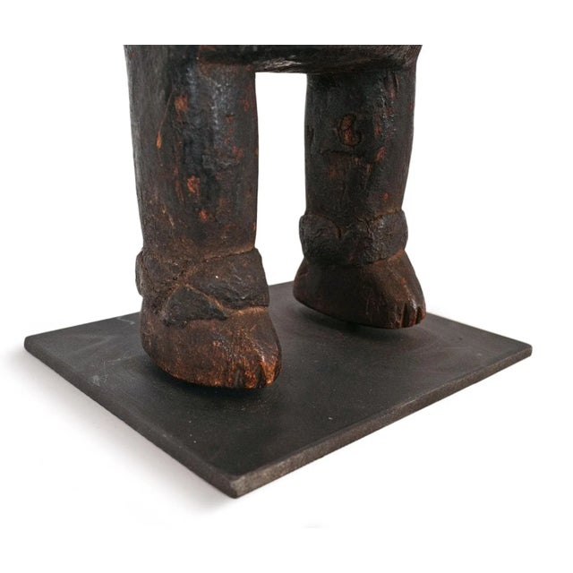 Brown Vintage Early 20th Century Tanzania Seeded Figure For Sale - Image 8 of 9