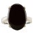 Early 21st Century Oval Onyx Ring Size 5 For Sale