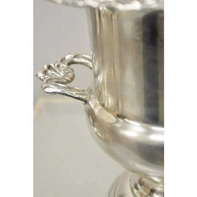 Vintage W&s Blackinton Silver Plated Trophy Cup Urn Champagne Chiller Ice Bucket For Sale - Image 11 of 12