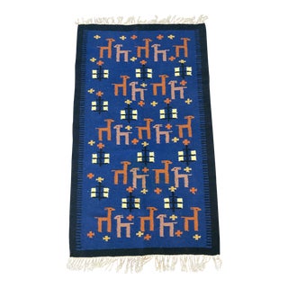 Mid-Century Scandinavian Wool Wall Tapestry For Sale