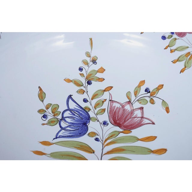Late 20th Century Large Italian Ceramic Salad Bowl For Sale - Image 5 of 8
