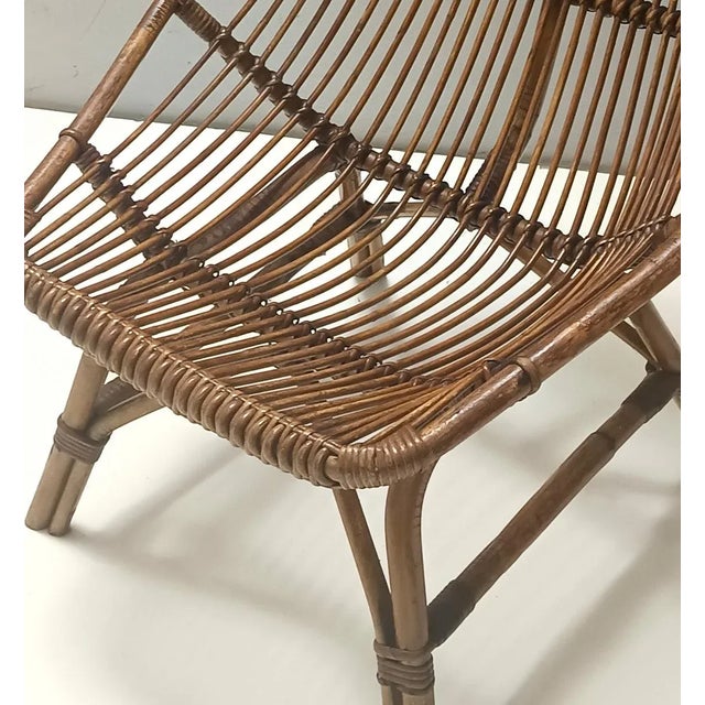 Vintage Bamboo Chair, 1950s For Sale - Image 8 of 9