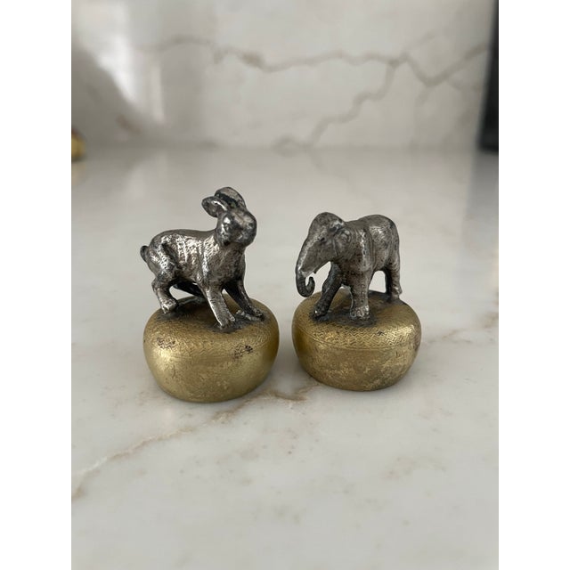 Antique Elephant and Rabbit Cork Toppers For Sale - Image 4 of 8