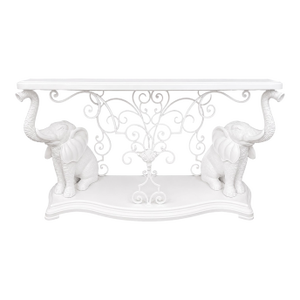 Vintage Hollywood Regency Elephant Console Table