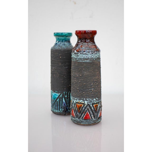 Ceramic Mid-Century Modern Scandinavian Pottery Vases from Tilgmans, Sweden, Set of 2 For Sale - Image 7 of 13