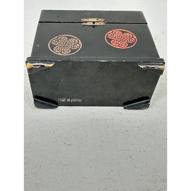 Wood Vintage Hand Painted Playing Card Box For Sale - Image 7 of 10