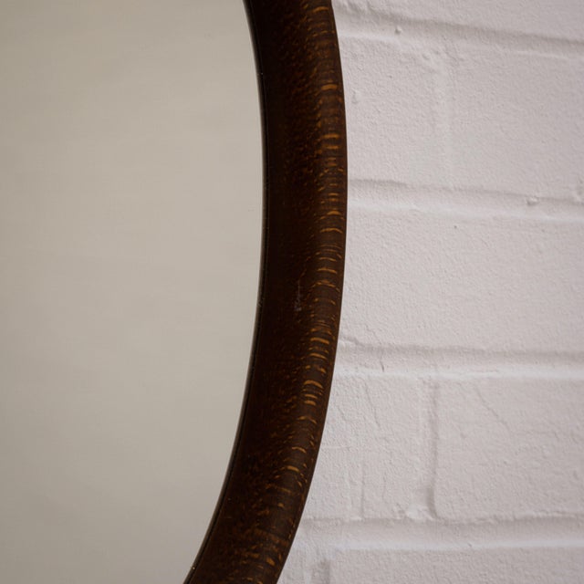 Dark Beech Bentwood Mirror by Sori Yanagi for Akita Mokko, 1975 For Sale - Image 3 of 5