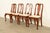 1970s Henkel Harris Queen Anne Solid Cherry Wood Dining Chairs | Set of Four For Sale - Image 5 of 15