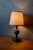 1940s Art Deco Bohemian Style Gilt Brass Table Lamp, France, 1940s For Sale - Image 5 of 11