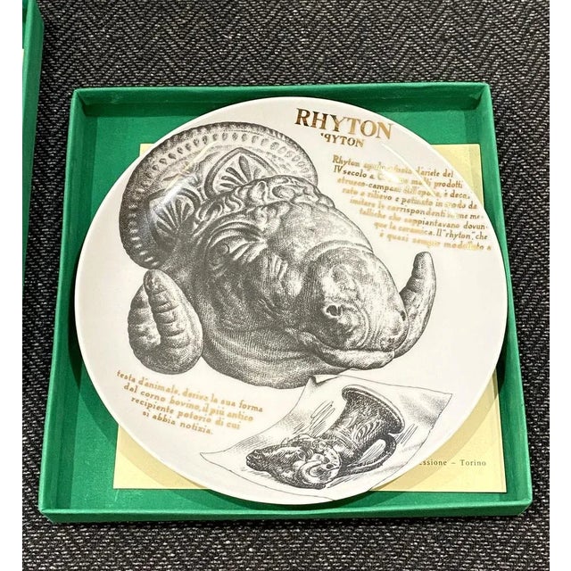 Dishes by Atelier Fornasetti for Martini and Rossi, 1960s, Set of 5 For Sale - Image 4 of 12