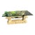 Double Rams Head Glass Coffee Table For Sale