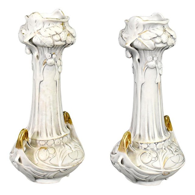 Set of Art Nouveau Vases Royal Dux Bohemia, 1920s For Sale - Image 14 of 14