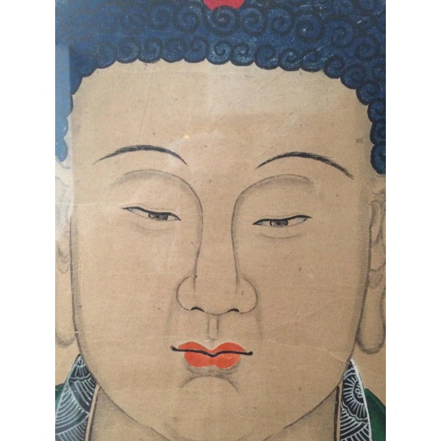 CHINESE BUDDHA PURCHASED (SCROLLED UP) IN 1979 FOR $1700. I always wanted a buddha over my fireplace after designer Mario...