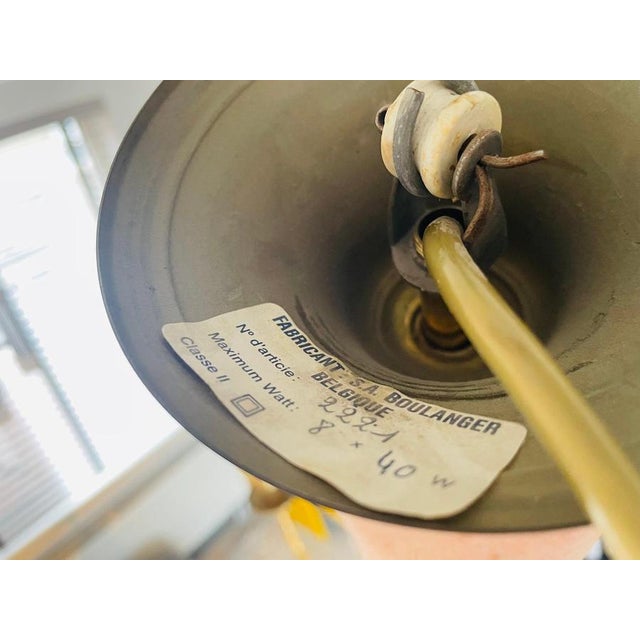 Beautiful, eye-catching pineapple leaf chandelier made from brass and chrome with eight lightpoints. This regency...