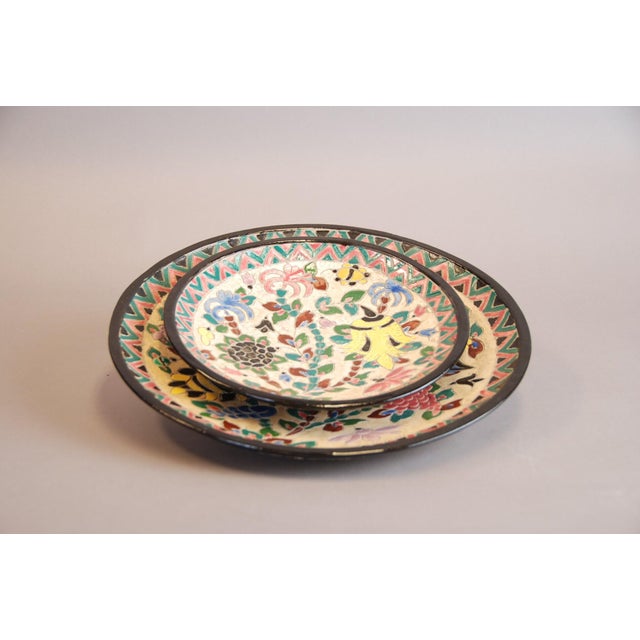 Vintage Ceramic Plates by Jérôme Massier, 1950s, Set of 2 For Sale - Image 5 of 6