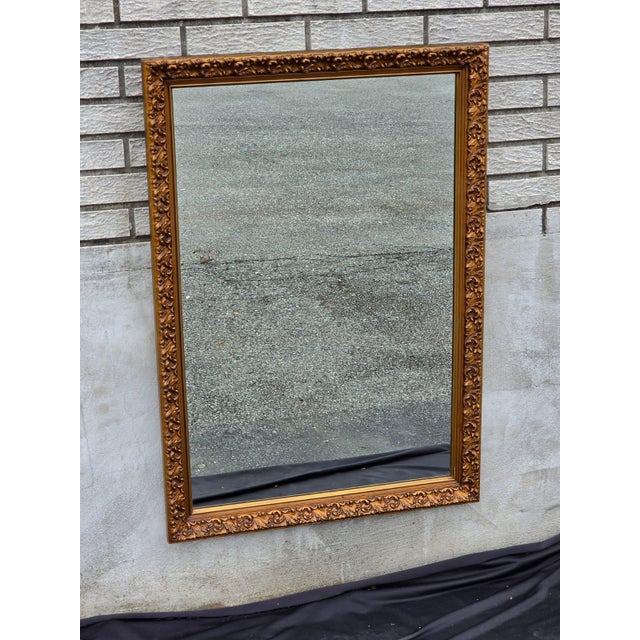 1940 Gilded Hollywood Wall Mirror. For Sale In Philadelphia - Image 6 of 15