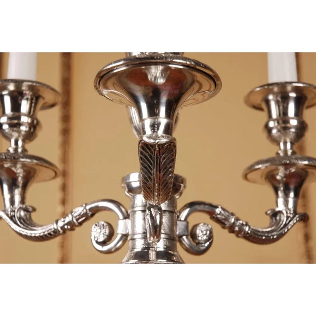 20th Century Empire Bronze Figur Formed Candleholder For Sale - Image 5 of 11