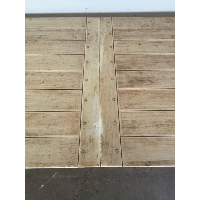 Spanish Style Refractory Table W/ Leaf Extension C. 1930's For Sale - Image 14 of 18