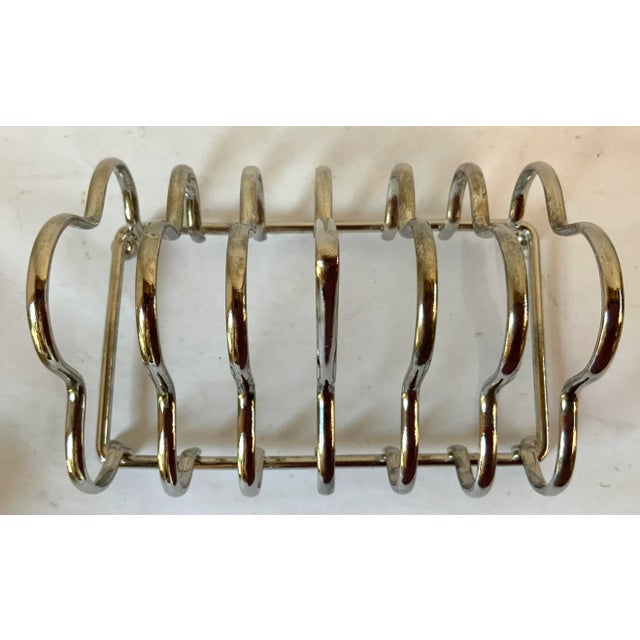 Silver Vintage English Silverplate Toast Rack For Sale - Image 8 of 9