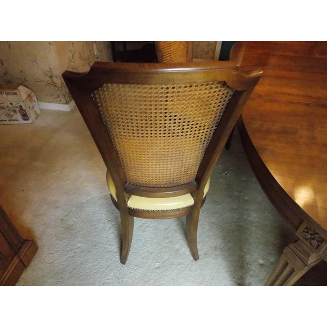 Brown 1960s French Regency Cherry Dining Room Table and 6 Chairs by Kindel Furniture - Set of 7 For Sale - Image 8 of 12