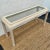 Postmodern Pencil Reed Console Table with Waterfall Edges & Beveled Glass Top For Sale - Image 3 of 11