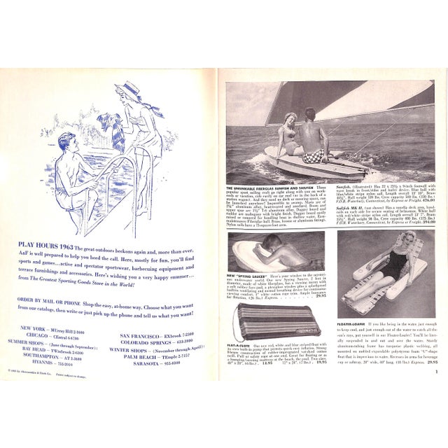 Traditional Abercrombie & Fitch Play Hours 1963 Catalog For Sale - Image 3 of 9
