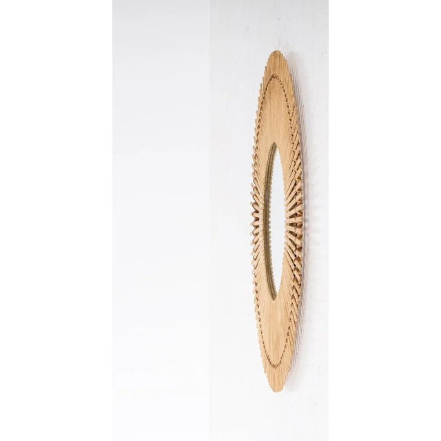 1960s Swedish Cane and Rattan Mirror, 1960s For Sale - Image 5 of 6