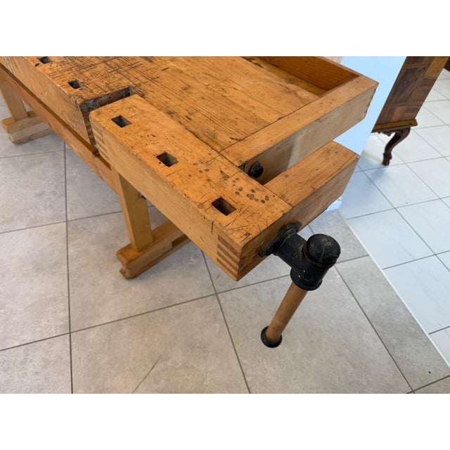 German Workbench in Solid Wood For Sale - Image 5 of 12