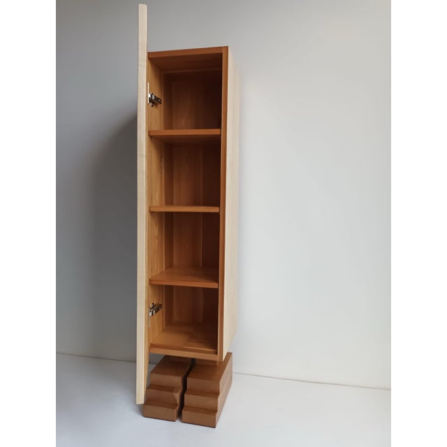 Contemporary Mayan Totem Sculpted Cabinet by Pietro Meccani for Meccani Design For Sale - Image 3 of 14