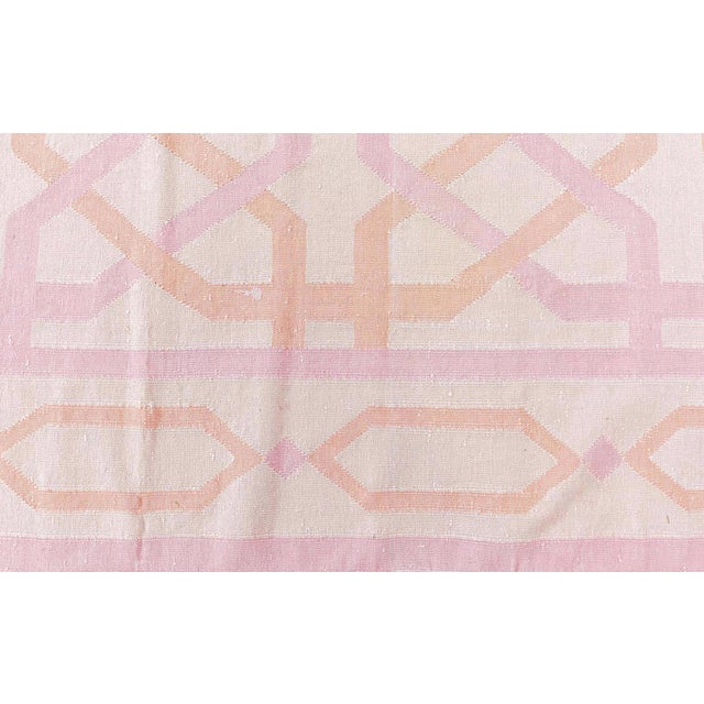 Doris Leslie Blau Vintage Indian Dhurrie Rug For Sale - Image 4 of 9