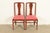 English Baker Furniture Style Federal Inlaid Mahogany Side Chairs or Dining Chairs, Pair For Sale - Image 3 of 13