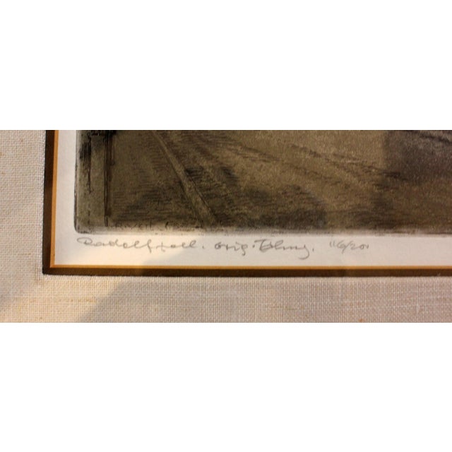 Etching "Radolfzell Am Bodensee" by Rudolf Veit For Sale - Image 4 of 5