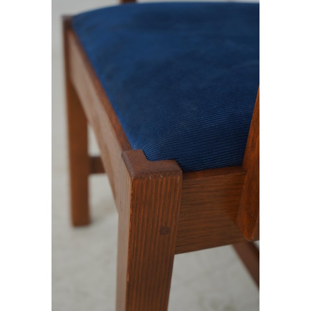 Pair Stickley Arts & Crafts Upholstered Armchairs For Sale - Image 12 of 18