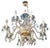Crystal Hand-Cut 8-Light Chandelier, 1960s For Sale