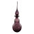 1960s Viking Glass Purple Crackle Genie Bottle/Decanter With Large Flame Stopper Circa 1954-1973 For Sale
