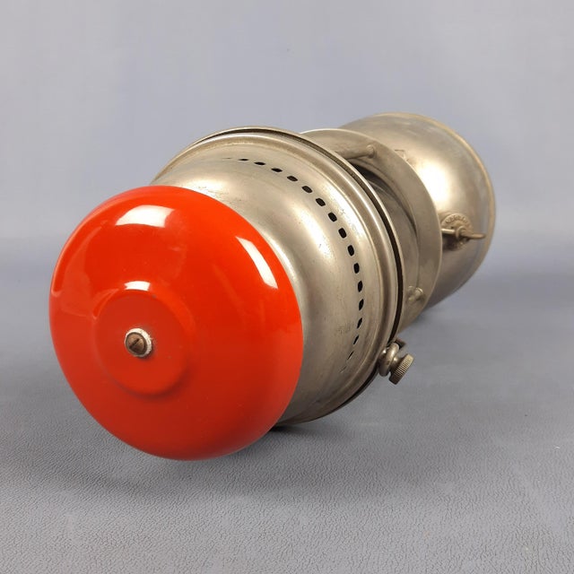 Antique Oil Lantern in Metal and Glass For Sale - Image 5 of 11