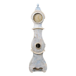 19th Century Swedish Floor Clock with New Quartz Movement For Sale