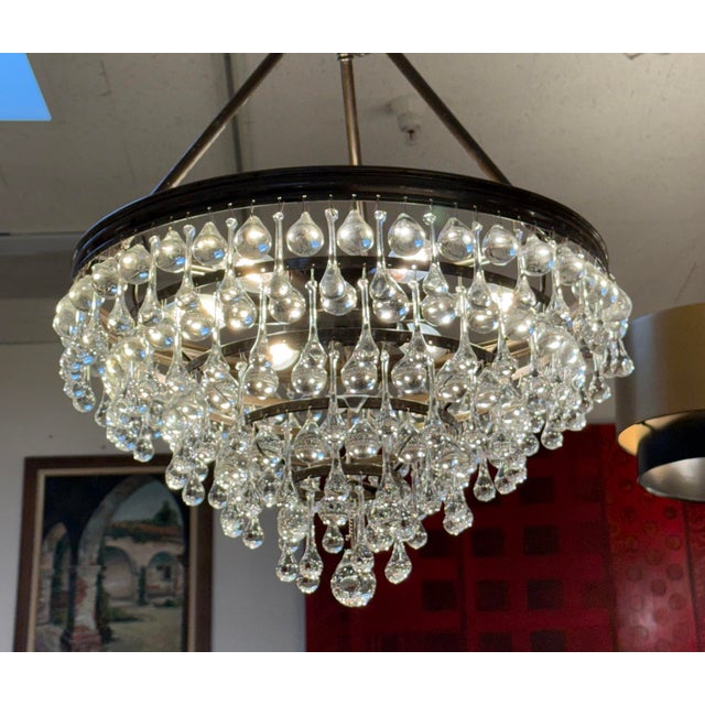 Design Plus Gallery presents the Calypso Teardrop Chandelier from Crystorama. A true testament to modern elegance arises...