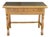 Antique American Empire Style Quartersawn Oak Library Table Console Writing Desk For Sale