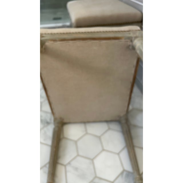 Textile Late 20th Century Louis Style Upholstered Benches, 2 Pieces For Sale - Image 7 of 15