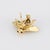 Modern Bumble Bee Brooch Pin Diamond Vintage 14k Gold Estate Insect Jewelry For Sale - Image 3 of 3