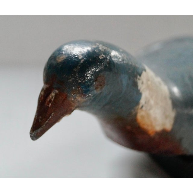 Metal Vintage Aluminium Pigeon Decoy, 1946 For Sale - Image 7 of 9