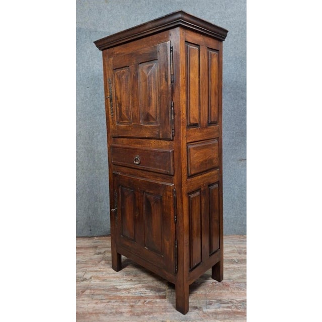 Louis XII Style Oak Wardrobe, 20th Century For Sale - Image 3 of 10