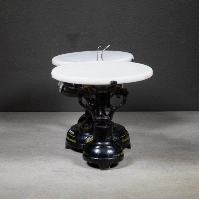Late 19th C. Fairbanks Standard Cast Iron & Marble Balance Scale For Sale In San Francisco - Image 6 of 9